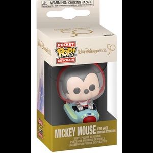 Funko Pop! Keychain: 50th Anniversary- Mickey at The Space Mountain Attraction